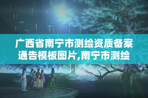 廣西省南寧市測繪資質備案通告模板圖片,南寧市測繪地理信息局。