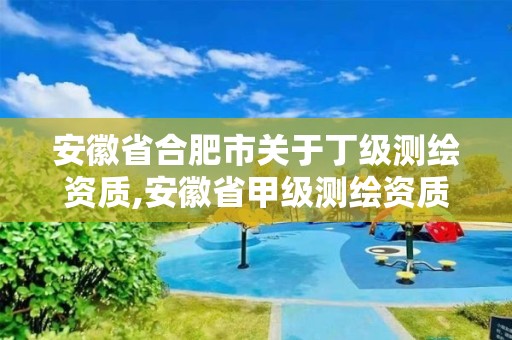 安徽省合肥市關于丁級測繪資質,安徽省甲級測繪資質單位。