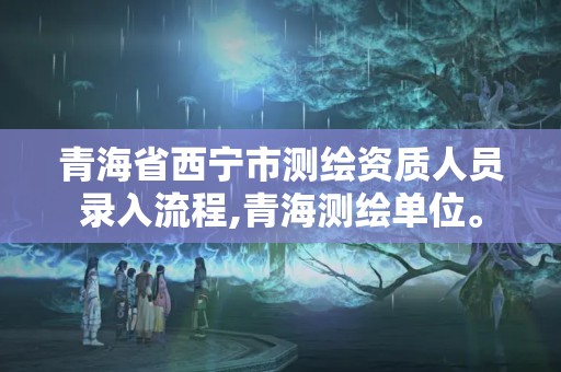 青海省西寧市測繪資質人員錄入流程,青海測繪單位。