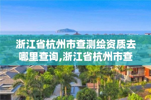 浙江省杭州市查測繪資質去哪里查詢,浙江省杭州市查測繪資質去哪里查詢結果。