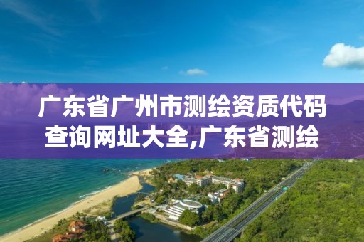 廣東省廣州市測繪資質代碼查詢網址大全,廣東省測繪資質管理系統。