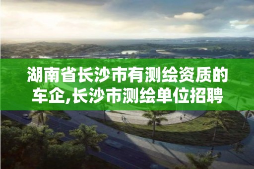 湖南省長(zhǎng)沙市有測(cè)繪資質(zhì)的車企,長(zhǎng)沙市測(cè)繪單位招聘。