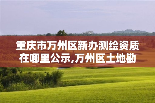 重慶市萬州區新辦測繪資質在哪里公示,萬州區土地勘察測繪隊。