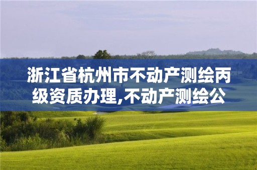 浙江省杭州市不動產(chǎn)測繪丙級資質(zhì)辦理,不動產(chǎn)測繪公司條件。