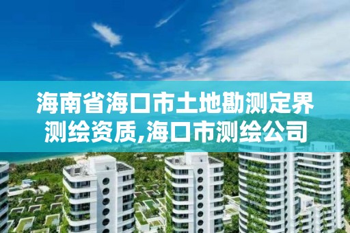 海南省海口市土地勘測定界測繪資質,海口市測繪公司。