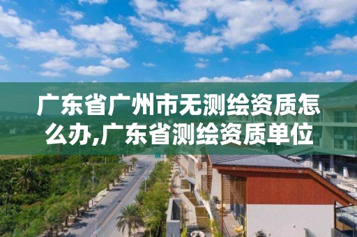 廣東省廣州市無(wú)測(cè)繪資質(zhì)怎么辦,廣東省測(cè)繪資質(zhì)單位名單。