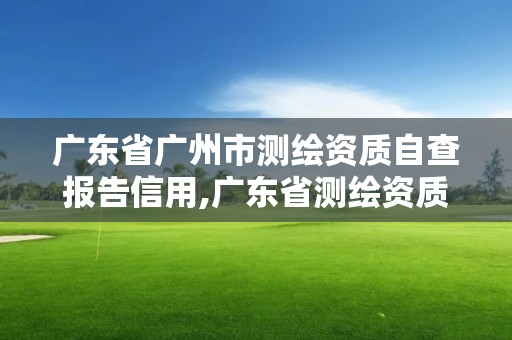 廣東省廣州市測繪資質自查報告信用,廣東省測繪資質單位名單。