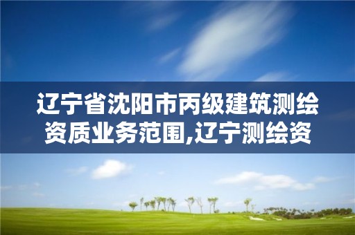 遼寧省沈陽市丙級建筑測繪資質(zhì)業(yè)務范圍,遼寧測繪資質(zhì)單位。