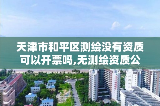 天津市和平區測繪沒有資質可以開票嗎,無測繪資質公司進行測繪的后果。