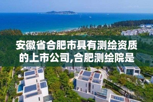 安徽省合肥市具有測繪資質的上市公司,合肥測繪院是什么單位。