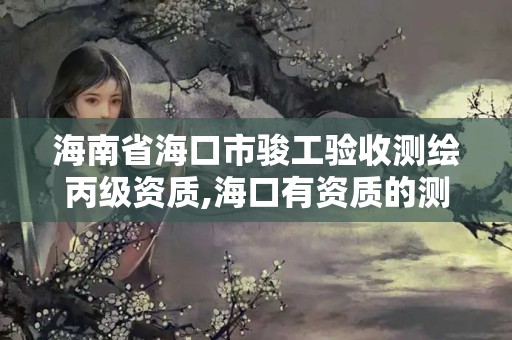 海南省海口市駿工驗(yàn)收測繪丙級資質(zhì),海口有資質(zhì)的測繪公司。