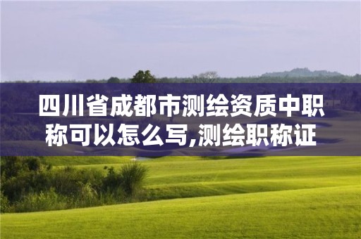 四川省成都市測繪資質中職稱可以怎么寫,測繪職稱證書。