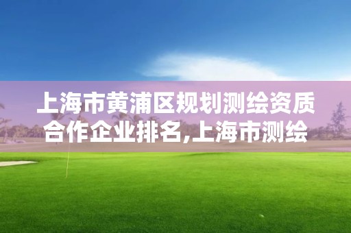 上海市黃浦區規劃測繪資質合作企業排名,上海市測繪資質單位名單。