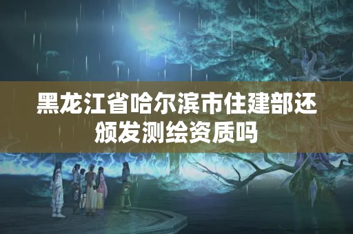 黑龍江省哈爾濱市住建部還頒發(fā)測繪資質(zhì)嗎