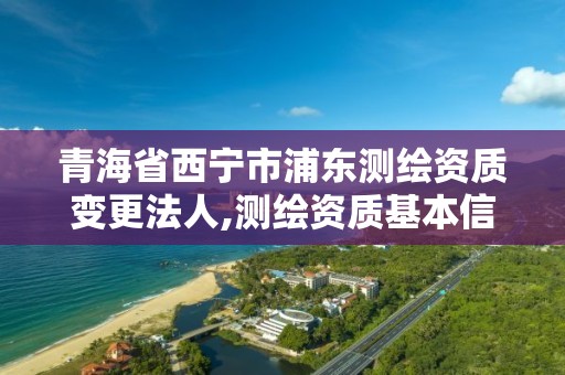 青海省西寧市浦東測繪資質變更法人,測繪資質基本信息變更。