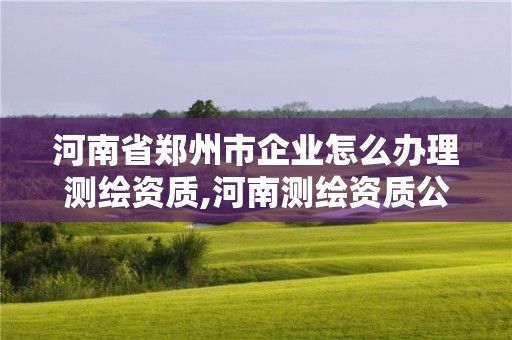 河南省鄭州市企業(yè)怎么辦理測(cè)繪資質(zhì),河南測(cè)繪資質(zhì)公示。