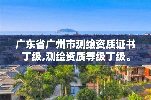 廣東省廣州市測(cè)繪資質(zhì)證書丁級(jí),測(cè)繪資質(zhì)等級(jí)丁級(jí)。