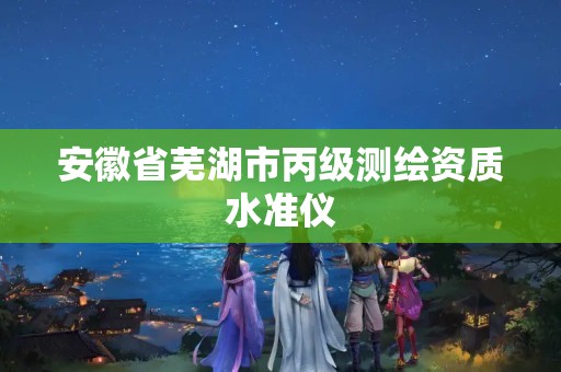 安徽省蕪湖市丙級測繪資質水準儀