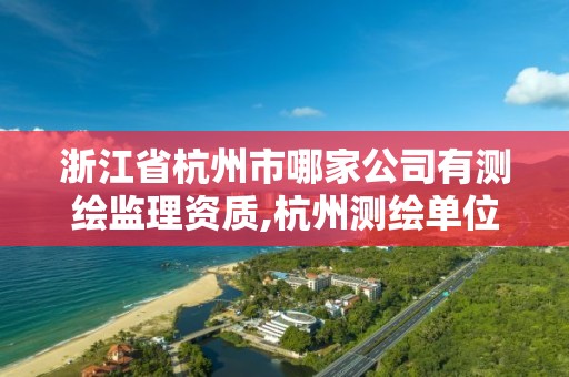 浙江省杭州市哪家公司有測繪監理資質,杭州測繪單位招聘。