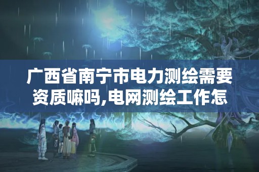 廣西省南寧市電力測繪需要資質嘛嗎,電網測繪工作怎么樣。