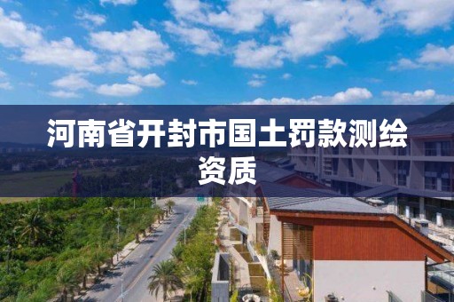 河南省開封市國土罰款測繪資質