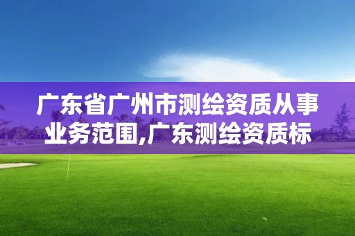 廣東省廣州市測繪資質從事業務范圍,廣東測繪資質標準。