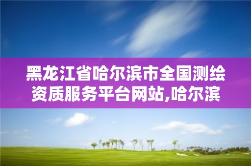 黑龍江省哈爾濱市全國測繪資質服務平臺網站,哈爾濱測繪地理信息局。