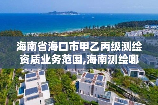 海南省海口市甲乙丙級測繪資質業務范圍,海南測繪哪家好。