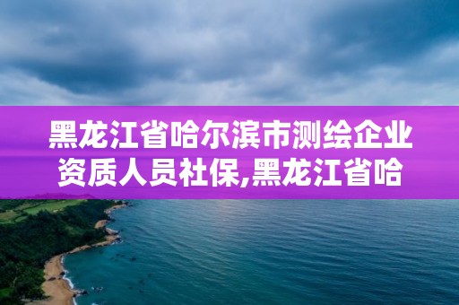 黑龍江省哈爾濱市測繪企業(yè)資質(zhì)人員社保,黑龍江省哈爾濱市測繪局。