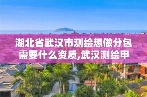 湖北省武漢市測繪想做分包需要什么資質,武漢測繪甲級資質公司。