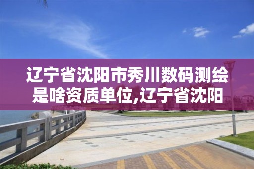 遼寧省沈陽市秀川數碼測繪是啥資質單位,遼寧省沈陽市秀川數碼測繪是啥資質單位呀。