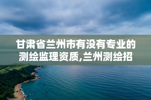 甘肅省蘭州市有沒有專業的測繪監理資質,蘭州測繪招聘信息。