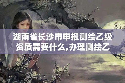 湖南省長沙市申報測繪乙級資質需要什么,辦理測繪乙級資質要求。