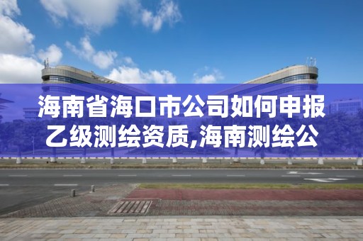 海南省海口市公司如何申報乙級測繪資質,海南測繪公司有多少家。