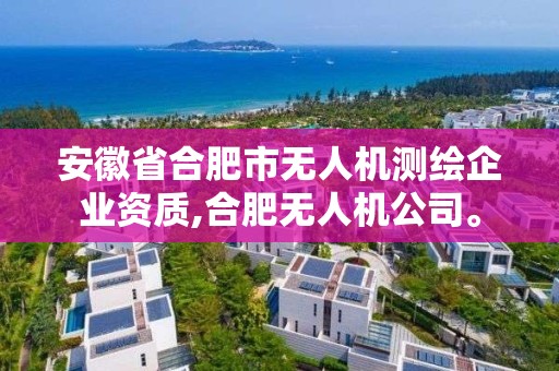 安徽省合肥市無人機測繪企業資質,合肥無人機公司。