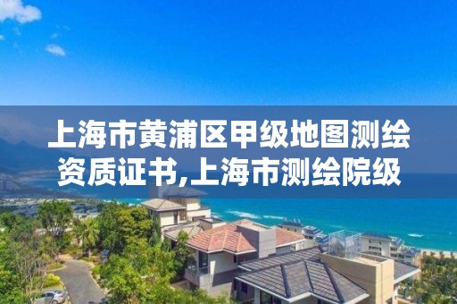 上海市黃浦區甲級地圖測繪資質證書,上海市測繪院級別。