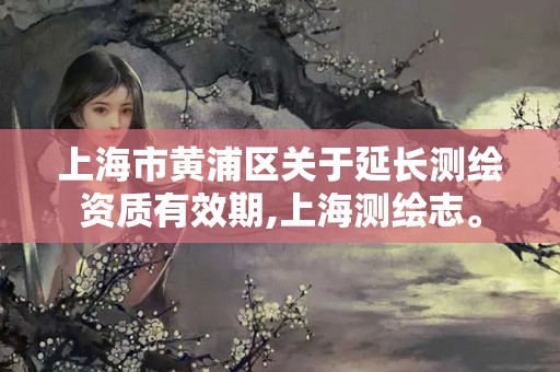 上海市黃浦區關于延長測繪資質有效期,上海測繪志。