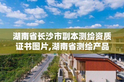 湖南省長沙市副本測繪資質證書圖片,湖南省測繪產品質量監督檢驗授權站。