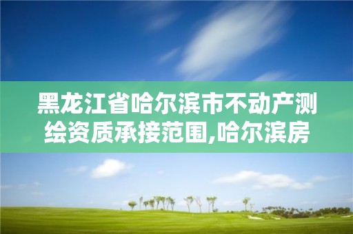 黑龍江省哈爾濱市不動(dòng)產(chǎn)測(cè)繪資質(zhì)承接范圍,哈爾濱房屋測(cè)繪。