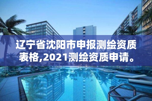 遼寧省沈陽市申報測繪資質表格,2021測繪資質申請。