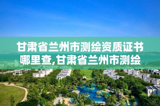 甘肅省蘭州市測繪資質(zhì)證書哪里查,甘肅省蘭州市測繪資質(zhì)證書哪里查的到。