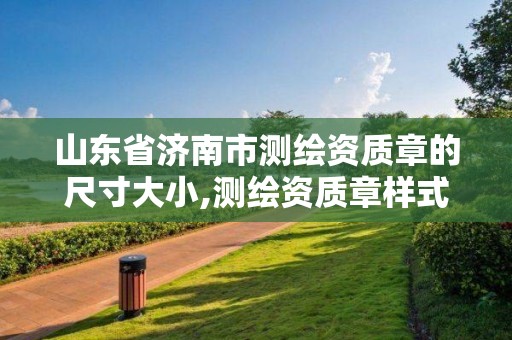 山東省濟南市測繪資質章的尺寸大小,測繪資質章樣式。