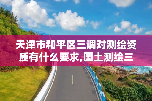 天津市和平區(qū)三調(diào)對(duì)測(cè)繪資質(zhì)有什么要求,國(guó)土測(cè)繪三調(diào)。