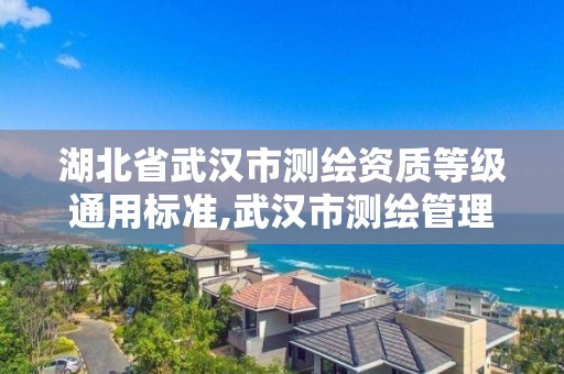 湖北省武漢市測繪資質等級通用標準,武漢市測繪管理條例。