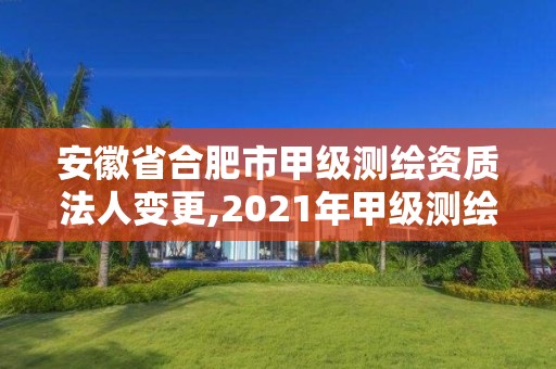 安徽省合肥市甲級測繪資質法人變更,2021年甲級測繪資質。