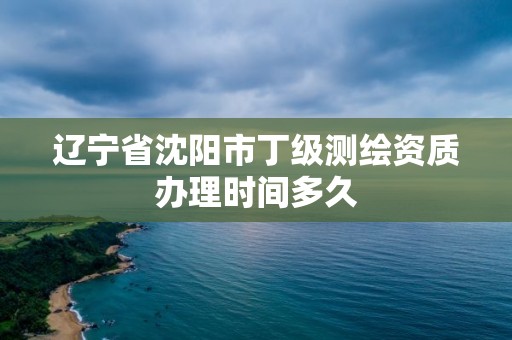 遼寧省沈陽市丁級(jí)測繪資質(zhì)辦理時(shí)間多久