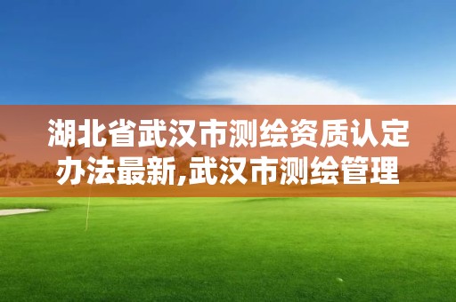 湖北省武漢市測繪資質(zhì)認(rèn)定辦法最新,武漢市測繪管理條例。