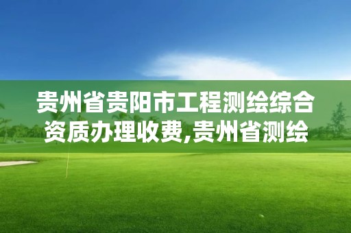 貴州省貴陽市工程測繪綜合資質辦理收費,貴州省測繪資質管理系統。