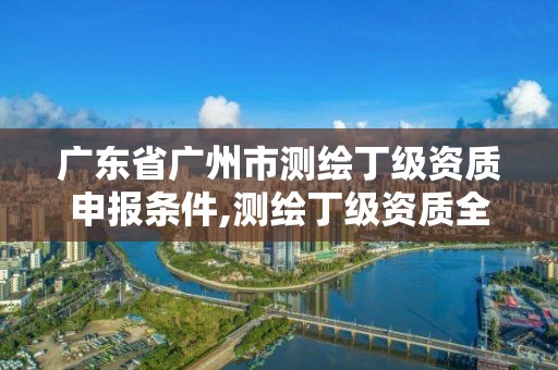 廣東省廣州市測繪丁級資質申報條件,測繪丁級資質全套申請文件。