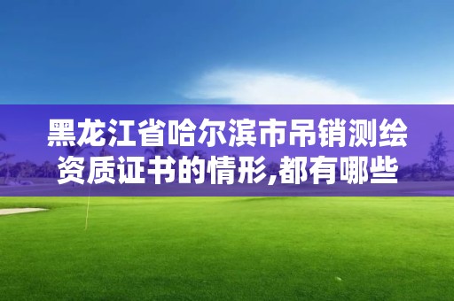 黑龍江省哈爾濱市吊銷測繪資質證書的情形,都有哪些情況欲與辦理注銷和吊銷測繪資質。